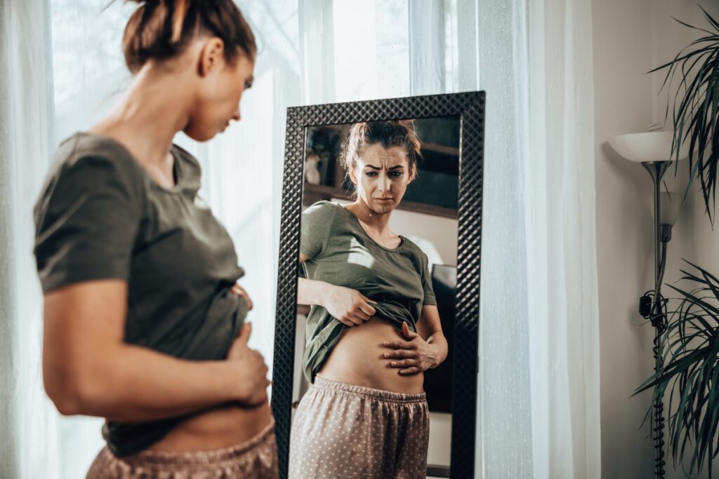 barriga inchada
